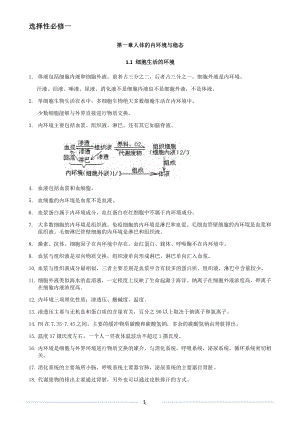 高中生物选择性必修二和选择性必修一 知识点总结.docx