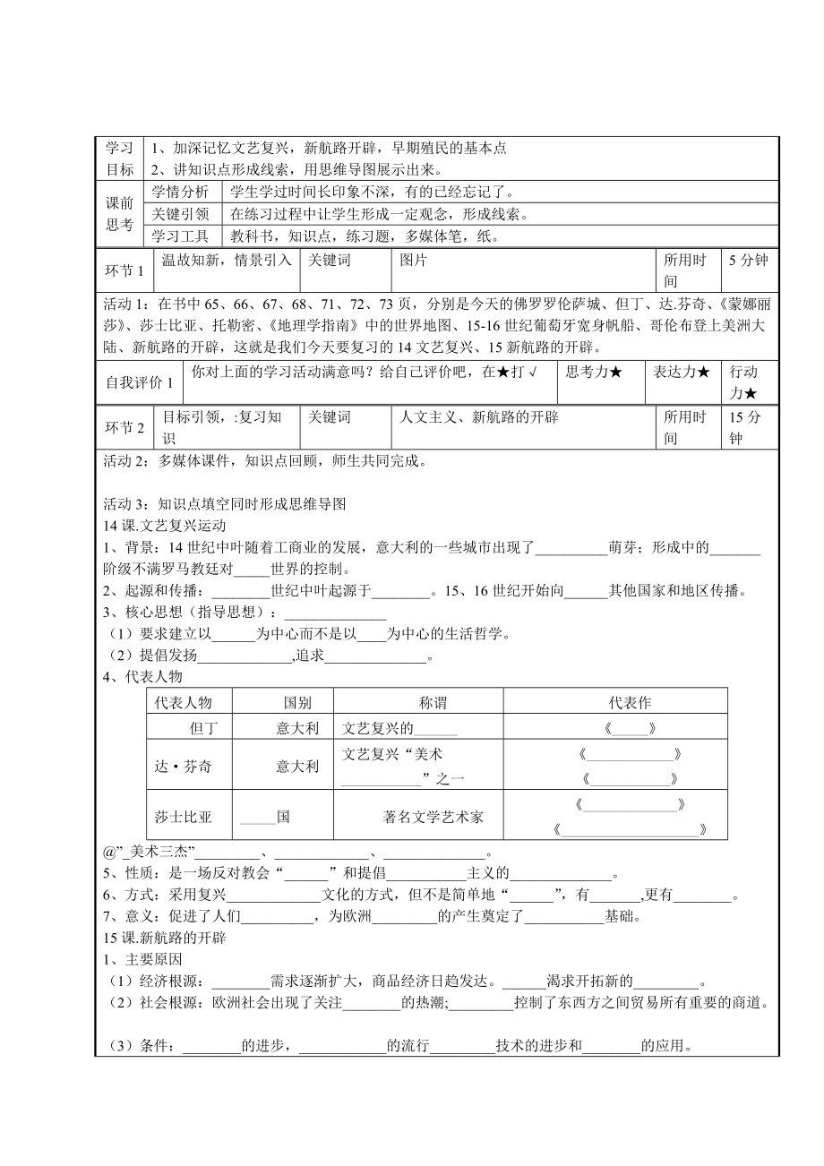 第五单元 走向近代-第14课 文艺复兴运动-ppt课件-(含教案+素材)-市级公开课-部编版历史九年级上册(编号：c027b).zip