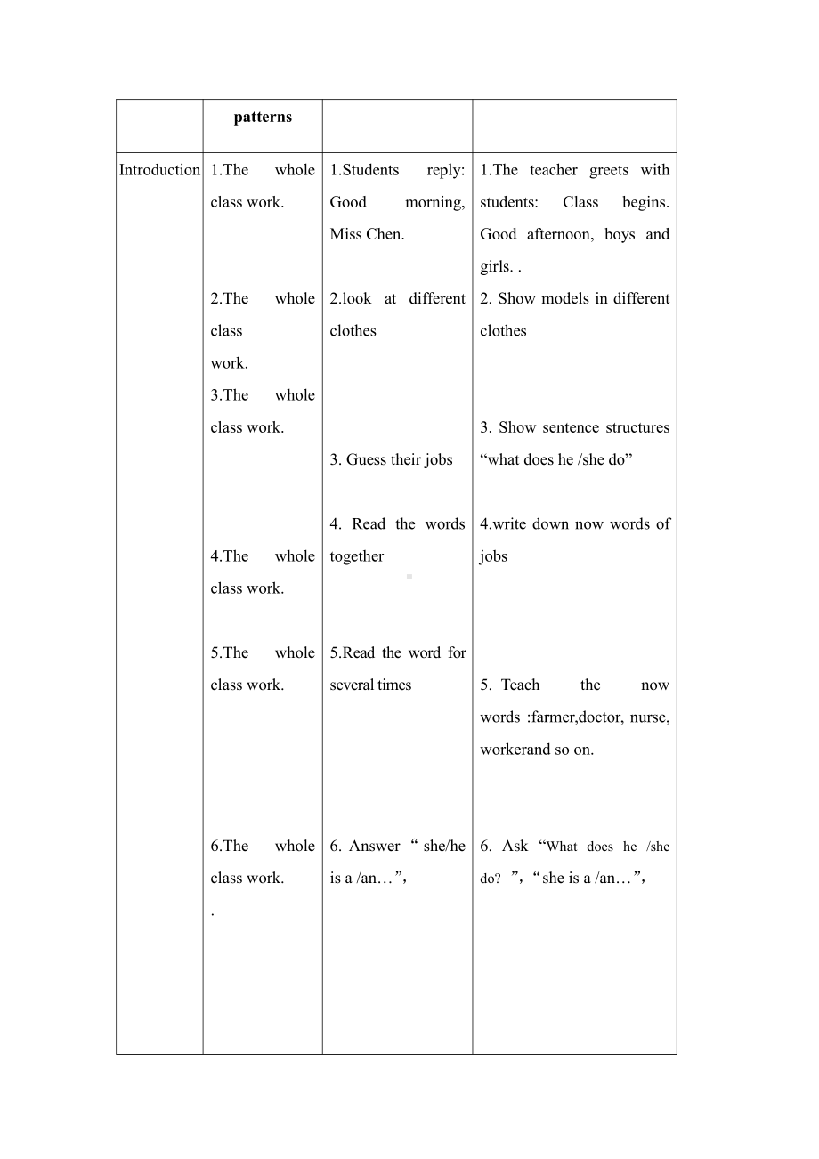 Unit 3 Getting Together-Topic 2 What does your mother do -Section A-教案、教学设计-省级公开课-仁爱科普版七年级上册(配套课件编号：d386a).doc_第2页