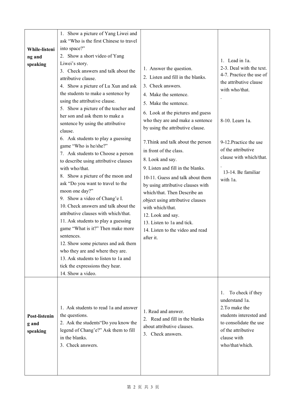 Unit 4 Amazing Science-Topic 3 China is the third nation that sent a person into space.-Section A-教案、教学设计-部级公开课-仁爱科普版九年级上册(配套课件编号：40aa6).doc_第2页