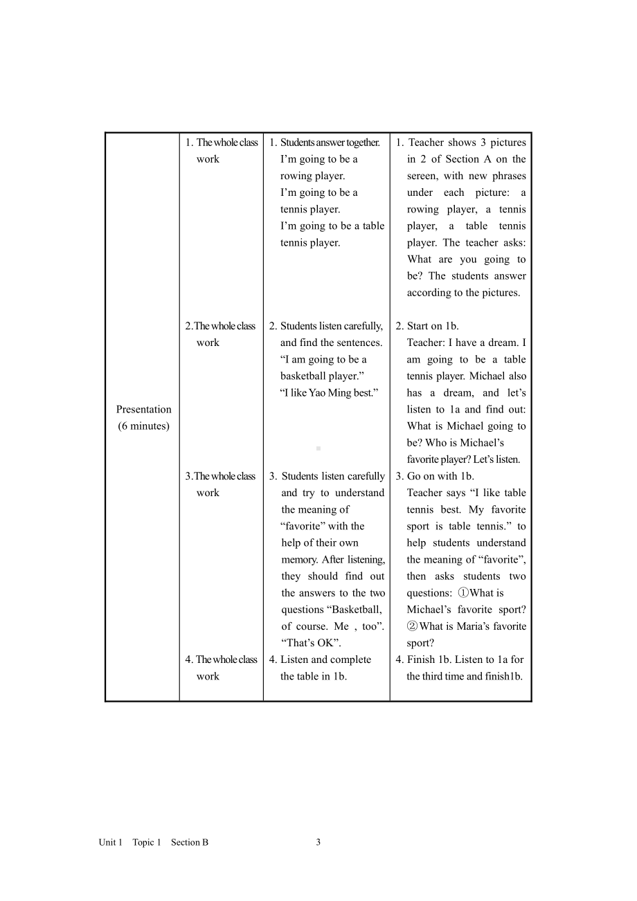 Unit 1 Playing Sports-Topic 1 I'm going to play basketball.-Section B-教案、教学设计-市级公开课-仁爱科普版八年级上册(配套课件编号：90082).doc_第3页