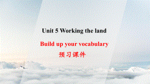 Unit 5 Build up your vocabulary 预习ppt课件 -（2019）新人教版高中英语选择性必修第一册.pptx