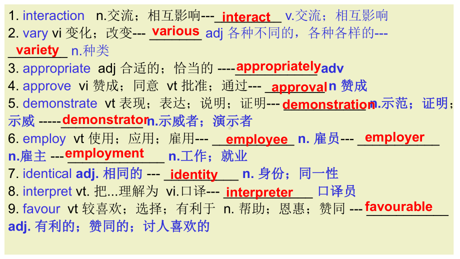 Unit 4 Body Language 词汇ppt课件 -（2019）新人教版高中英语选择性必修第一册.ppt_第2页