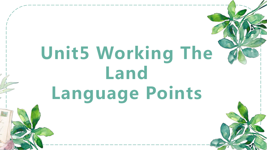 Unit 5 Reading and thinkingLanguage points ppt课件 -（2019）新人教版高中英语选择性必修第一册.pptx_第1页