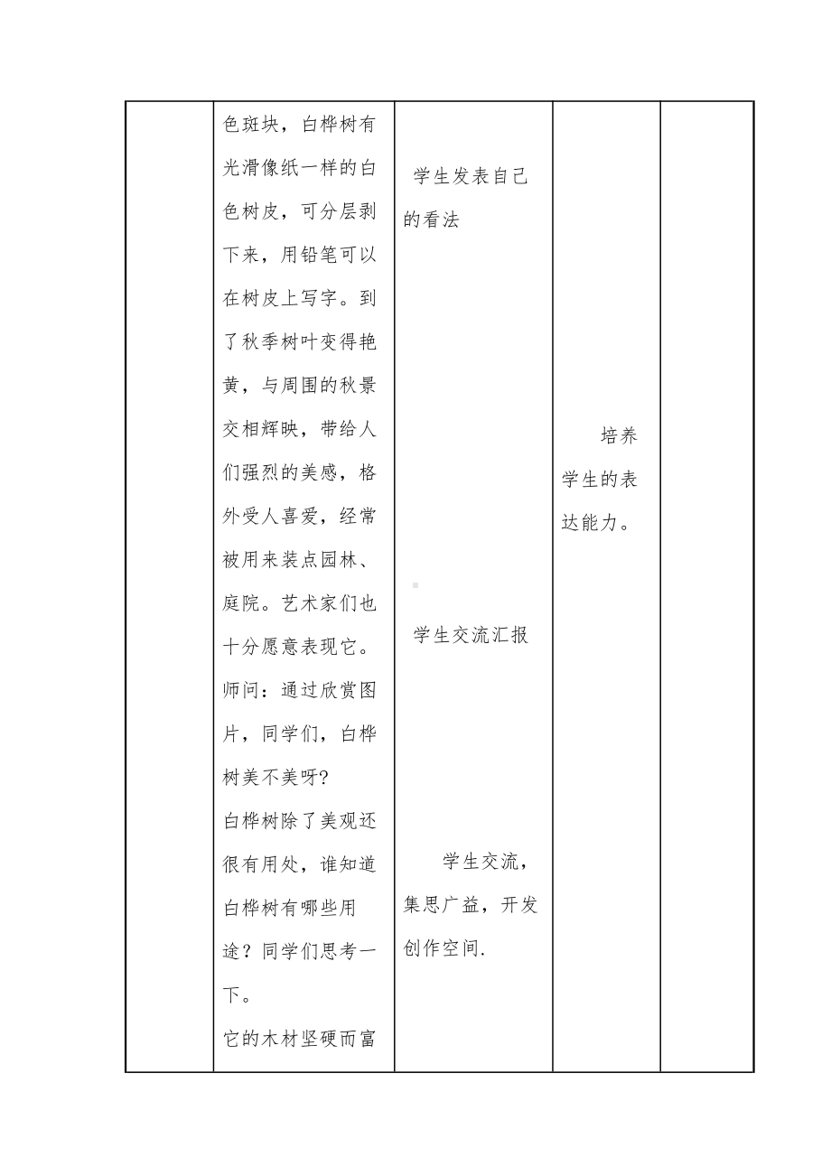 第1课 美丽的白桦林-教案、教学设计-市级公开课-人美版五年级上册美术(配套课件编号：b010f).doc_第3页