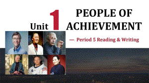 Unit 1 People of achievement Using LanguageWriting ppt课件-（2019）新人教版高中英语选择性必修第一册.pptx