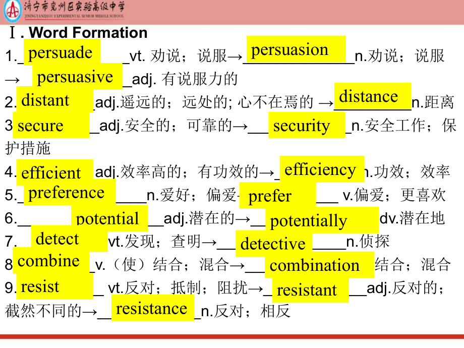 Unit 2 Looking into the Future 单词ppt课件 -（2019）新人教版高中英语选择性必修第一册.pptx_第3页