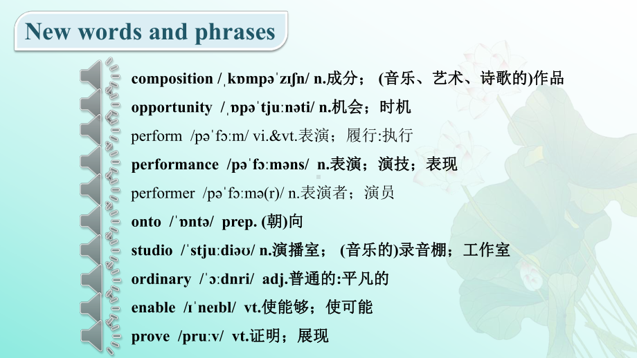 Unit 5 词汇预习＆Pronunciation ppt课件 新人教版（2019）高中英语必修第二册.pptx_第3页