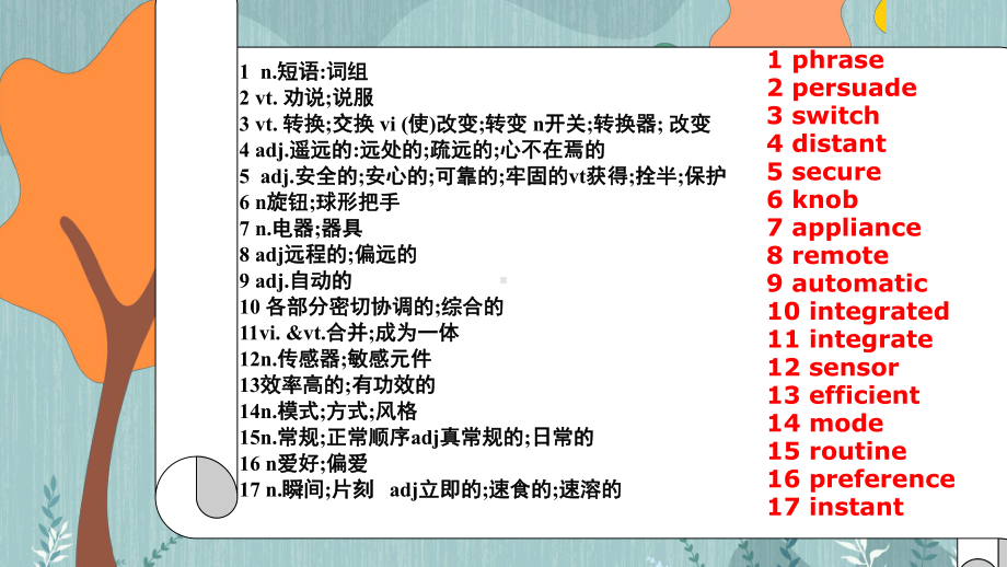 Unit2 Vocabulary单词识记ppt课件 -（2019）新人教版高中英语选择性必修第一册.pptx_第3页