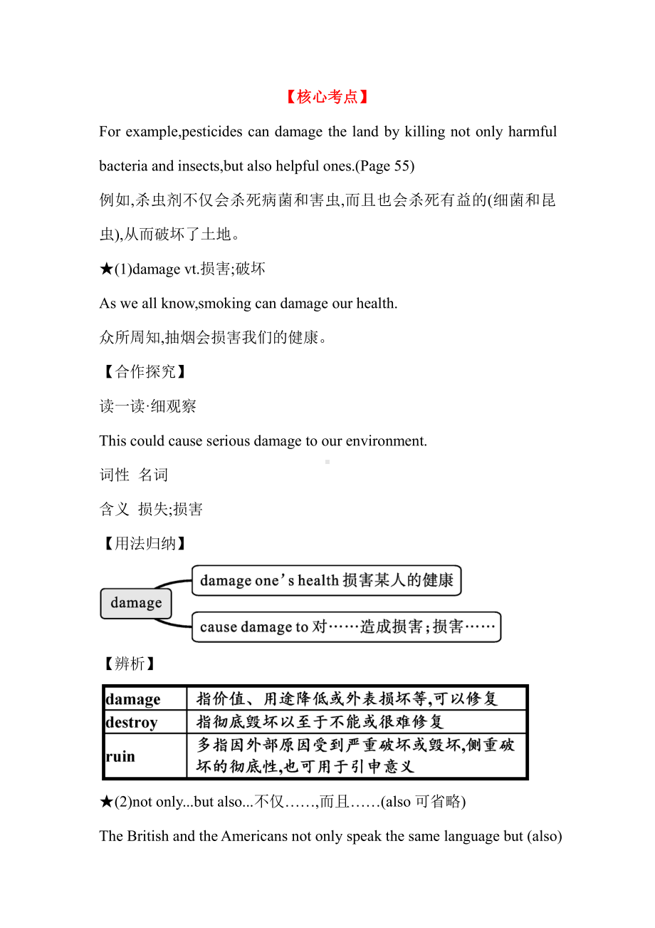 （2019版）人教版选择性必修第一册英语Unit 5 Using Language,Assessing Your Progress核心考点归纳（含答案）.doc_第2页