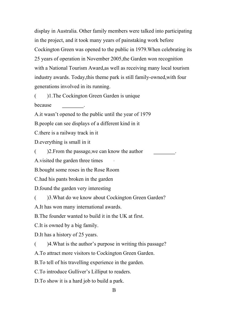 （2019版）人教版选择性必修第一册英语 Unit 3 Period Four Writing 课时作业（含答案）.docx_第2页