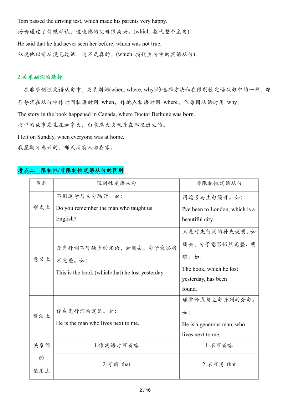 （2019版）人教版选择性必修第一册英语Unit1-Uinit5单元语法归纳学案 .docx_第2页