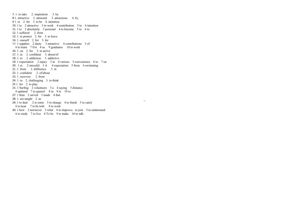 （2019版）北师大版必修第一册英语Unit 1 单句语法填空（含答案）.docx_第3页