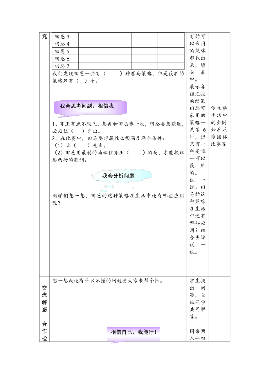 8　数学广角──优化-田忌赛马-教案、教学设计-市级公开课-人教版四年级上册数学(配套课件编号：d07b1).doc_第2页