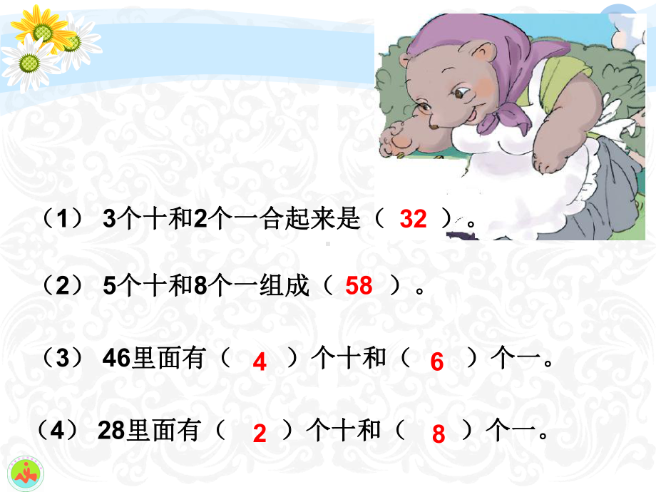 二年册级数学上册100以内数的认识(整十数加一位数及相应的减法).ppt_第2页