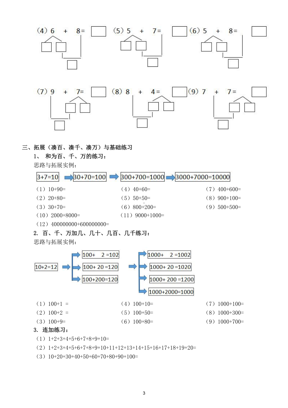 小学数学一年级上册凑十法精品练习题.doc_第3页