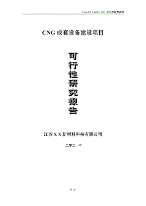 CNG成套设备项目可行性研究报告-立项方案.doc