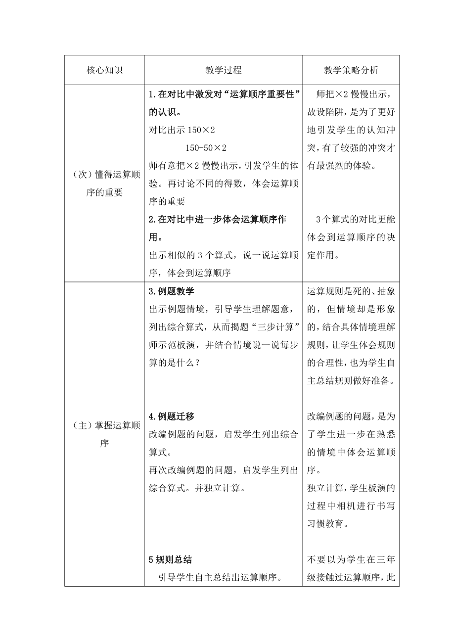 七、整数四则混合运算-1、不含括号的三步混合运算-教案、教学设计-市级公开课-苏教版四年级上册数学(配套课件编号：32332).doc_第2页