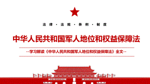 2021《中华人民共和国军人地位和权益保障法》全文学习PPT课件（带内容）.pptx