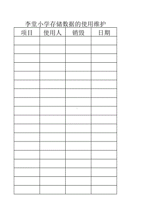 存储数据的使用维护.xls