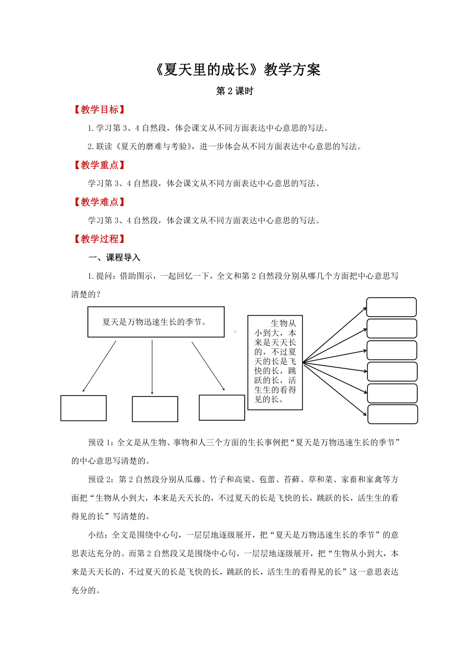 六年级语文上册-16《夏天里的成长》第2课时.docx_第1页