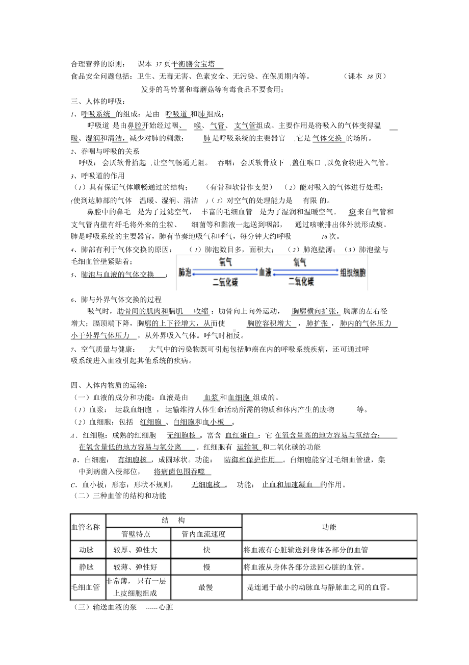 七年级生物下册期末复习资料.doc_第2页