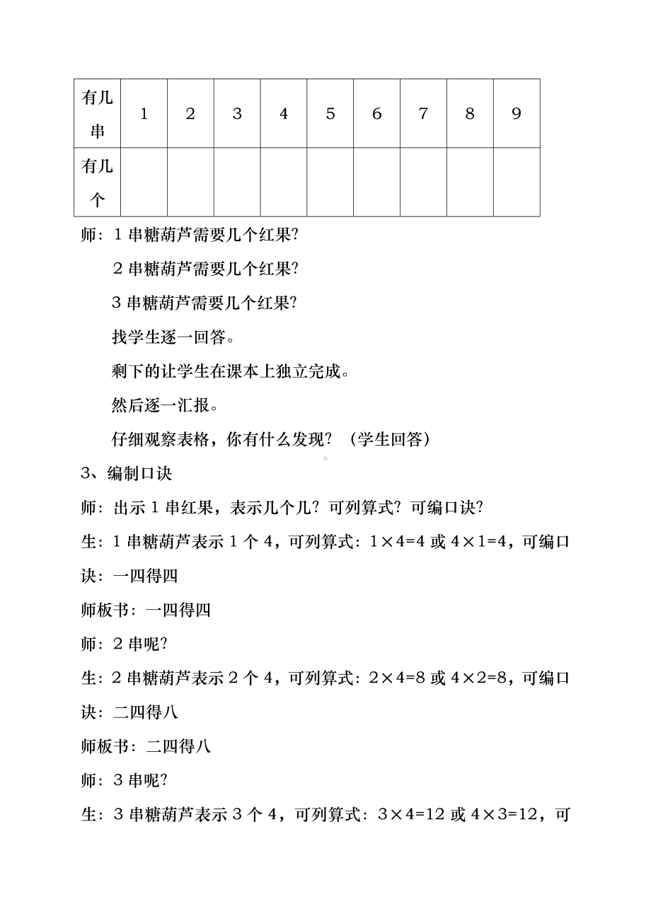 五 2～5的乘法口诀-小熊请客-教案、教学设计-市级公开课-北师大版二年级上册数学(配套课件编号：222a1).docx_第2页