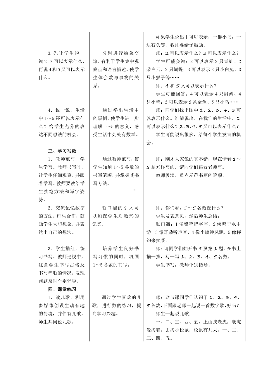 二 10以内数的认识-1～9-认、读、写5以内各数-教案、教学设计-省级公开课-冀教版一年级上册数学(配套课件编号：c04a8).doc_第2页