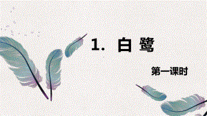 （班海精品）部编版语文五年级上册-1.白鹭 第1课时 （优质课件）.pptx