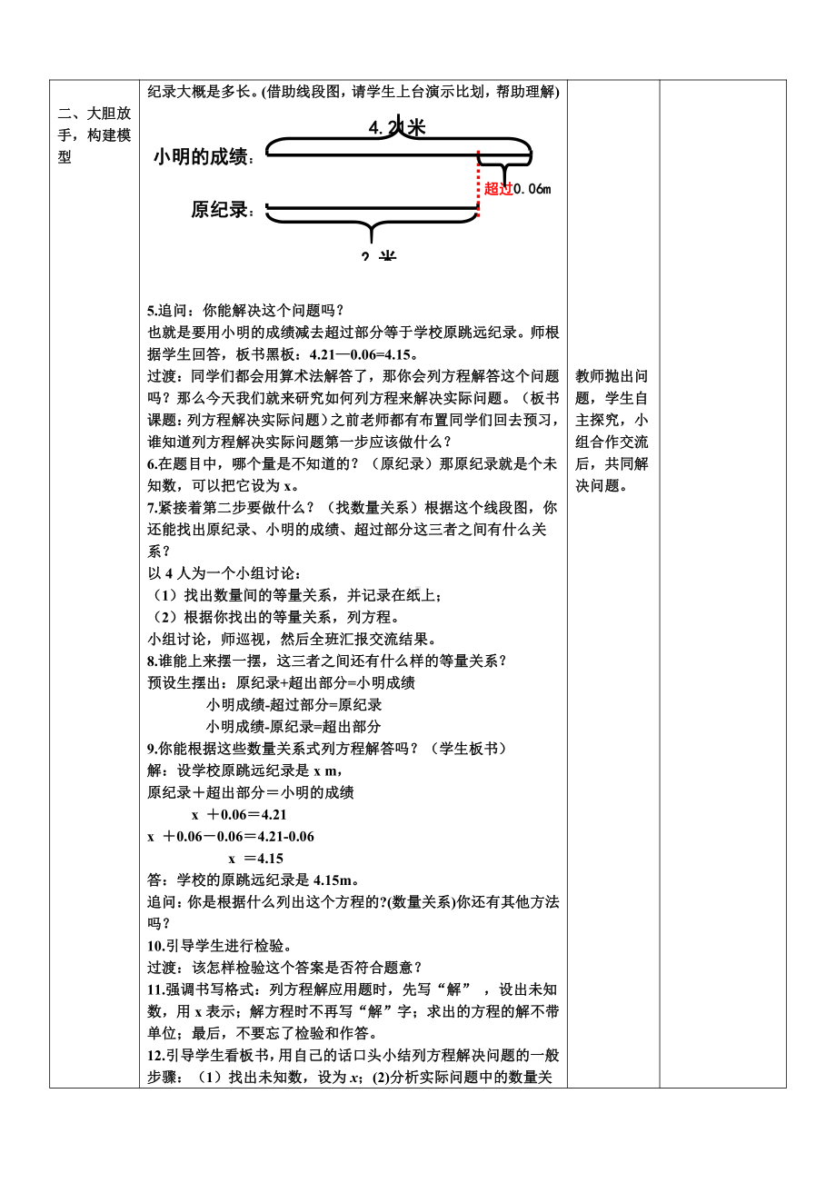 5　简易方程-实际问题与方程-教案、教学设计-市级公开课-人教版五年级上册数学(配套课件编号：a00e2).doc_第2页