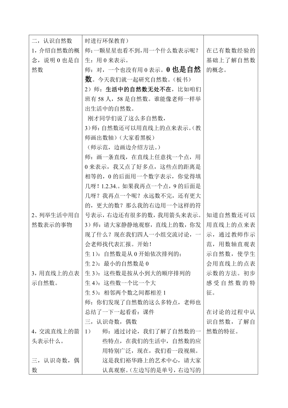 五 倍数和因数-自然数-认识自然数、奇数和偶数-教案、教学设计-部级公开课-冀教版四年级上册数学(配套课件编号：b1064).doc_第2页