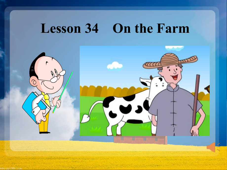 Unit 6 Let’s Go-Lesson 34 On the Farm-ppt课件-(含教案)-市级公开课-冀教版七年级上册英语(编号：c1e80).zip