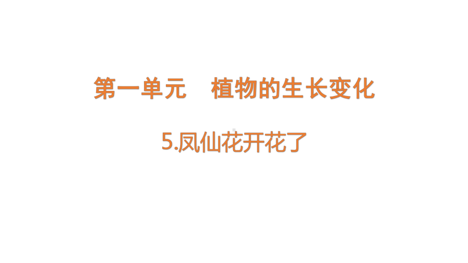 1-5《凤仙花开花了》ppt课件-2022新教科版四年级下册科学.pptx_第1页