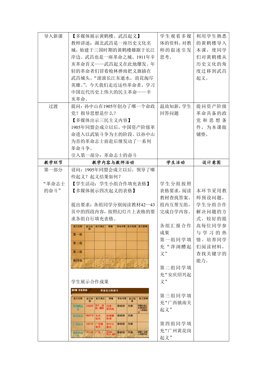 第9课 辛亥革命-教案、教学设计-市级公开课-部编版八年级上册历史(配套课件编号：40337).doc_第2页