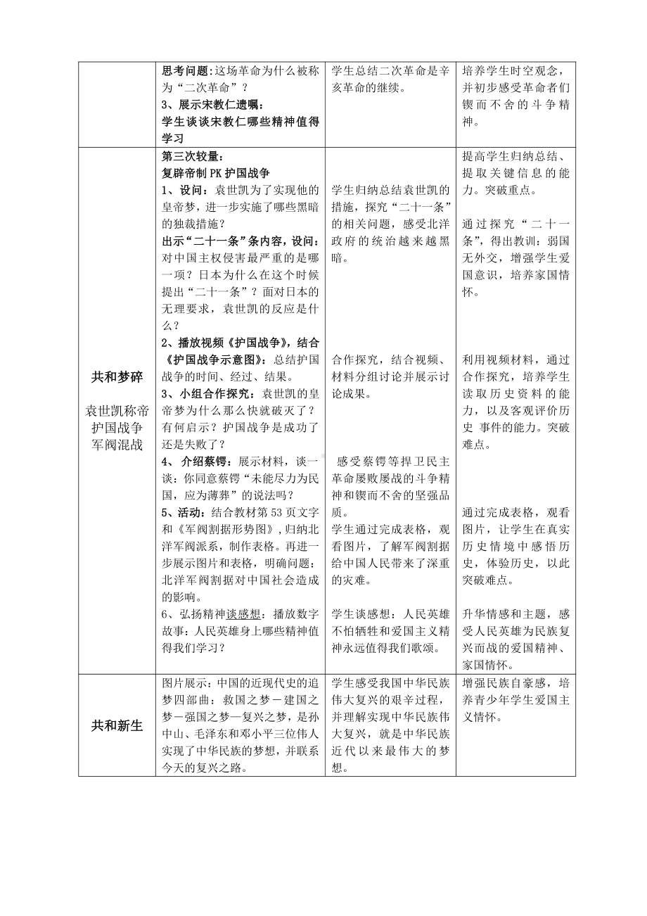 第11课 北洋政府的统治与军阀割据-教案、教学设计-市级公开课-部编版八年级上册历史(配套课件编号：40111).docx_第2页