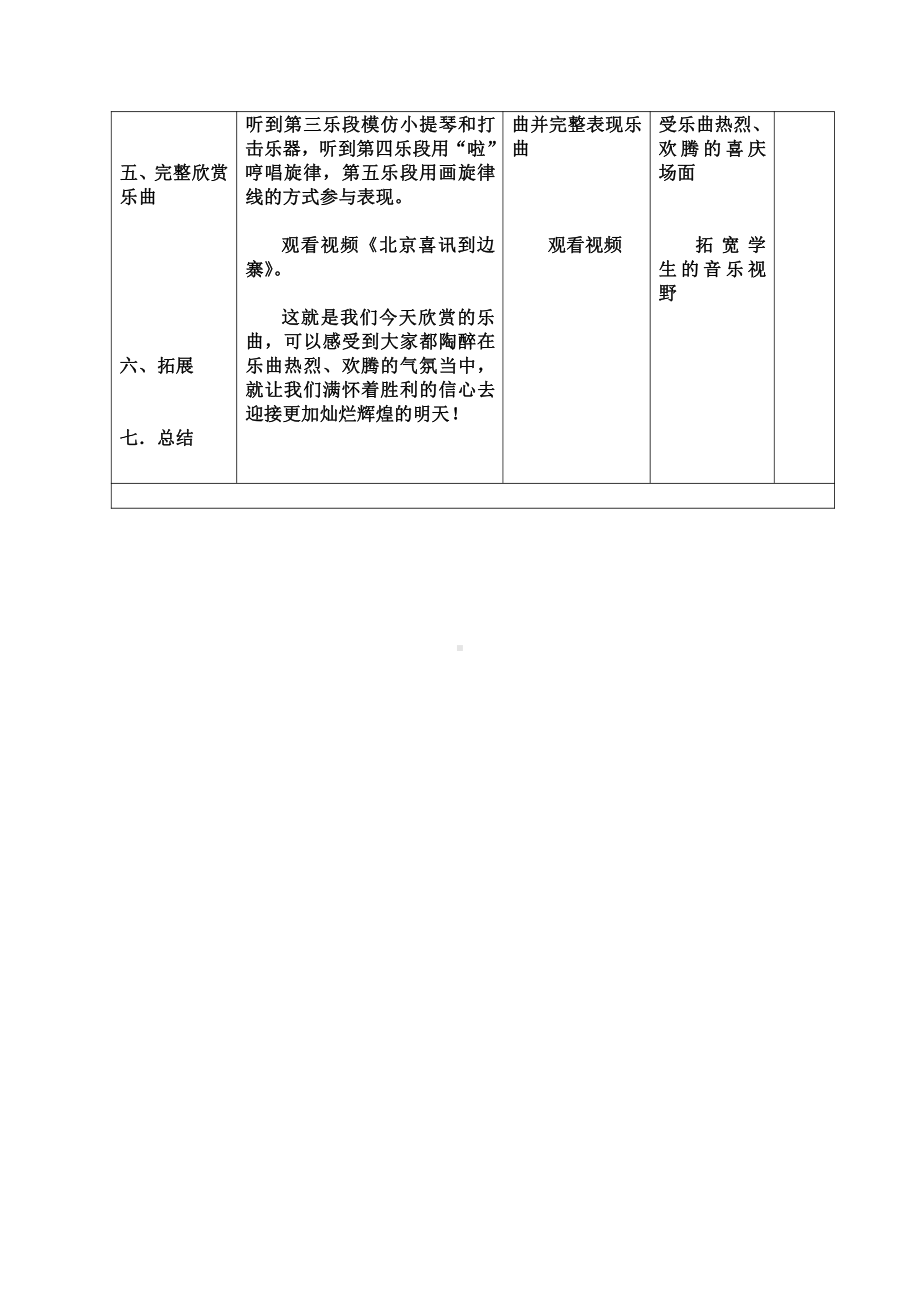 第一单元　西部风情-欣赏　北京喜讯到边寨-教案、教学设计-省级公开课-人教版五年级上册音乐（简谱）(配套课件编号：60454).doc_第3页