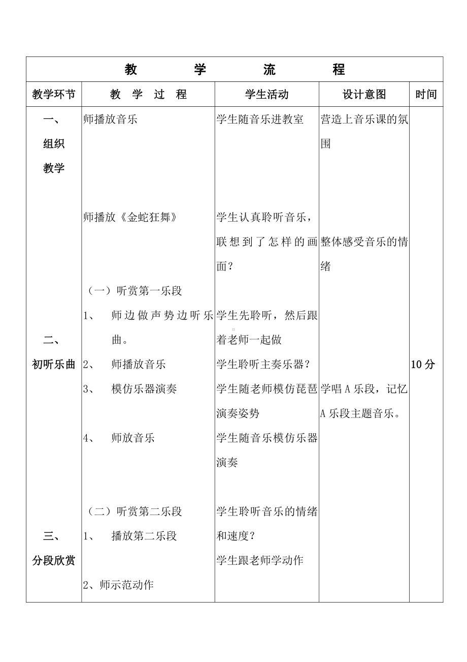 第五单元　欢腾的节目-欣赏-金蛇狂舞-教案、教学设计-省级公开课-人教版四年级上册音乐（简谱）(配套课件编号：a02e9).doc_第3页