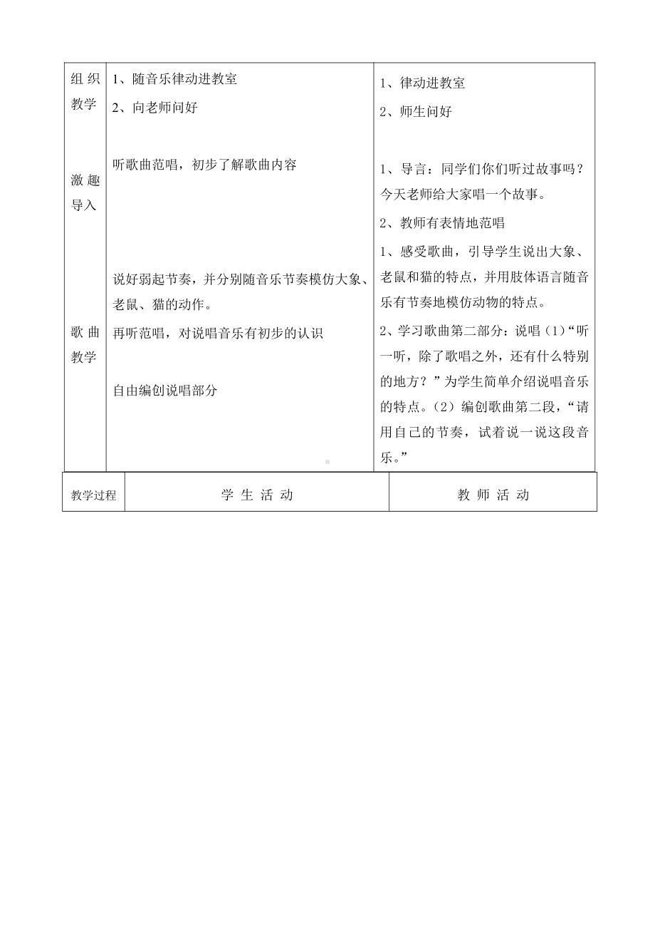 第二单元　音乐中的故事-歌表演　老鼠和大象-教案、教学设计-市级公开课-人教版四年级上册音乐（简谱）(配套课件编号：c1575).doc_第2页