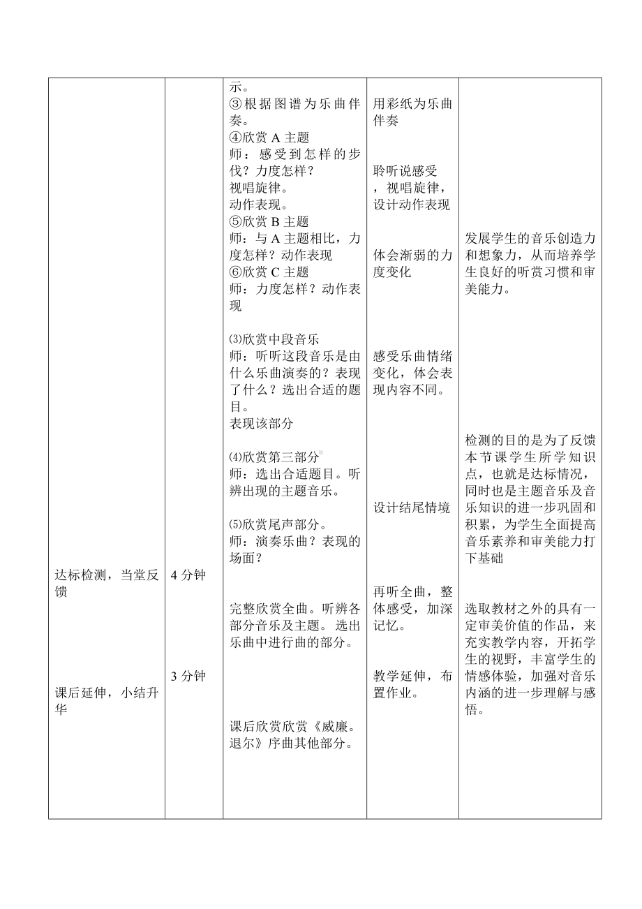 第五单元　八音盒-欣赏　《威廉·退儿》序曲（片段）-教案、教学设计-市级公开课-人教版五年级上册音乐（简谱）(配套课件编号：30dac).doc_第3页