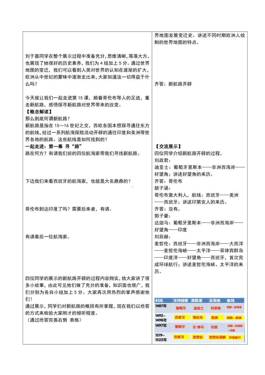 第五单元 走向近代-第15课 探寻新航路-教案、教学设计-部级公开课-部编版历史九年级上册(配套课件编号：6045f).doc_第2页