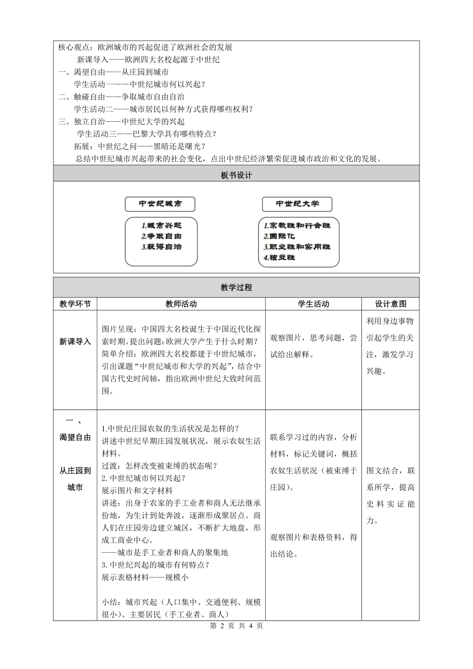 第三单元 封建时代的欧洲-第9课 中世纪城市和大学的兴起-教案、教学设计-部级公开课-部编版历史九年级上册(配套课件编号：60d6c).doc_第2页