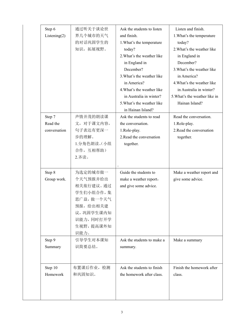 Module 10 The weather-Unit 1 It might be snow.-教案、教学设计-部级公开课-外研版八年级上册英语(配套课件编号：e18d8).doc_第3页