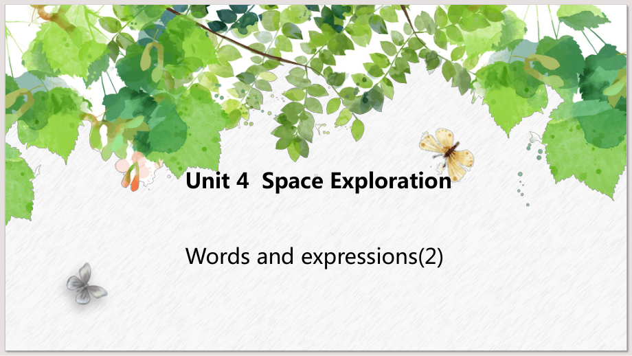 （2019版）人教版必修第三册英语Unit 4Space Exploration words and expressions (2) ppt课件.pptx_第1页