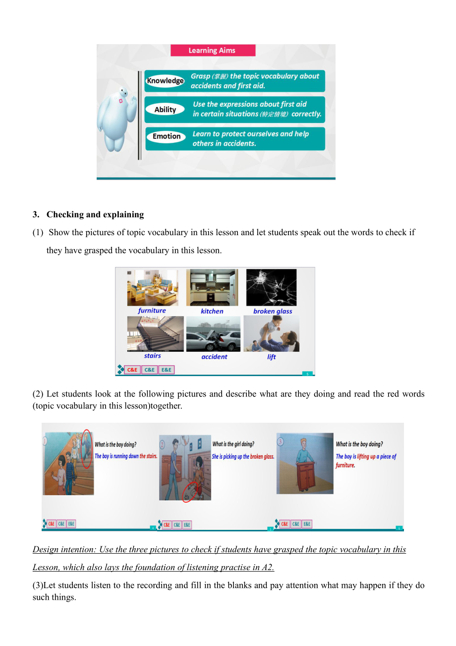 Module 12 Help-Unit 1 What should we do before help arrives -教案、教学设计-省级公开课-外研版八年级上册英语(配套课件编号：10ebe).doc_第3页