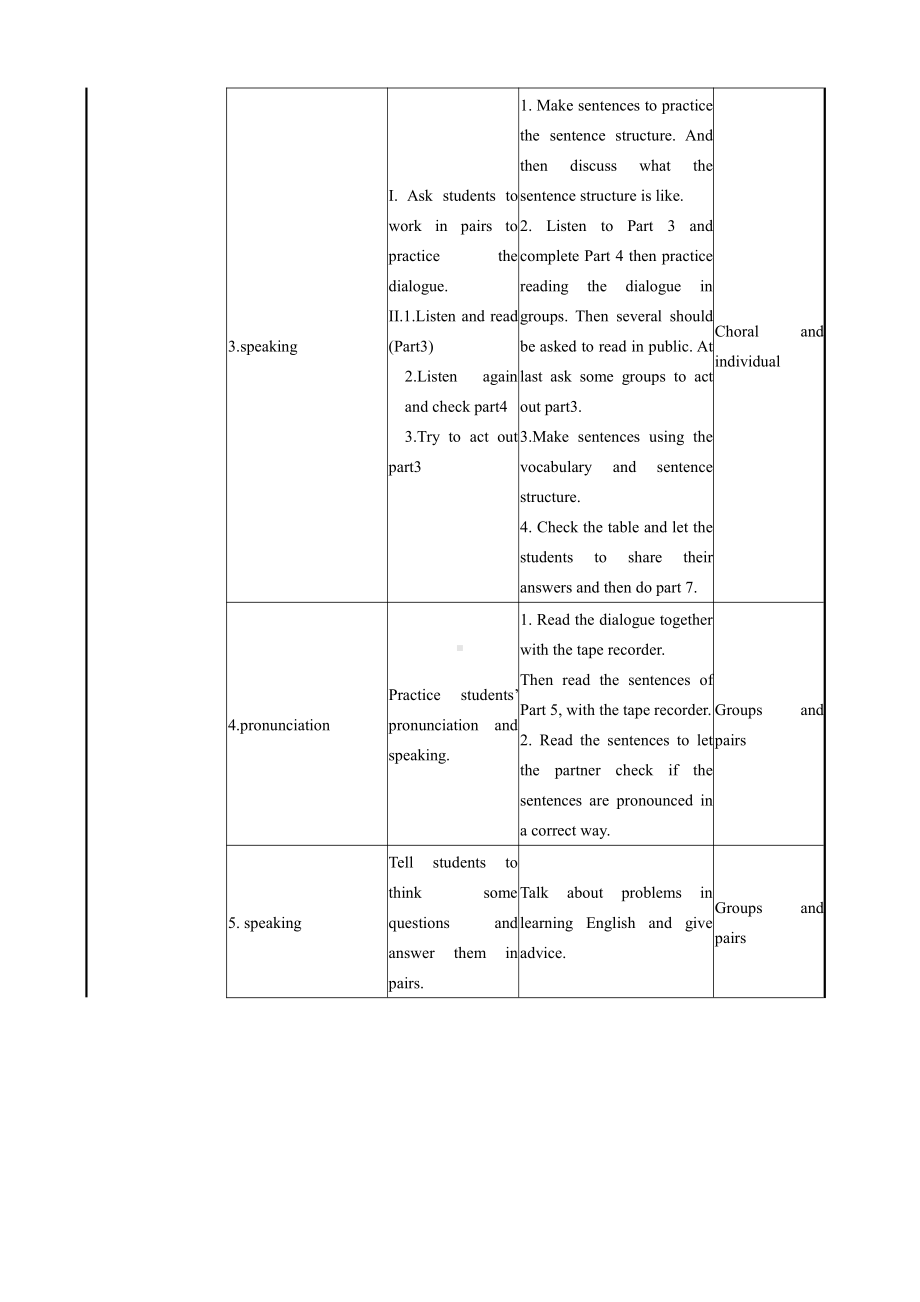 Module 1 How to learn English-Unit 1 Let's try to speak English as much as possible.-教案、教学设计-市级公开课-外研版八年级上册英语(配套课件编号：1144b).doc_第2页