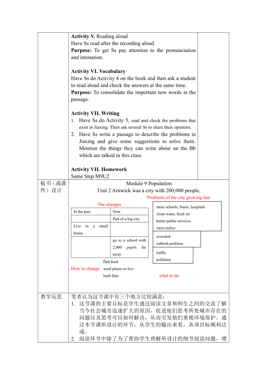 Module 9 Population-Unit 2 Arnwick was a city with 200,000 people.-教案、教学设计-市级公开课-外研版八年级上册英语(配套课件编号：a1b1c).docx_第3页