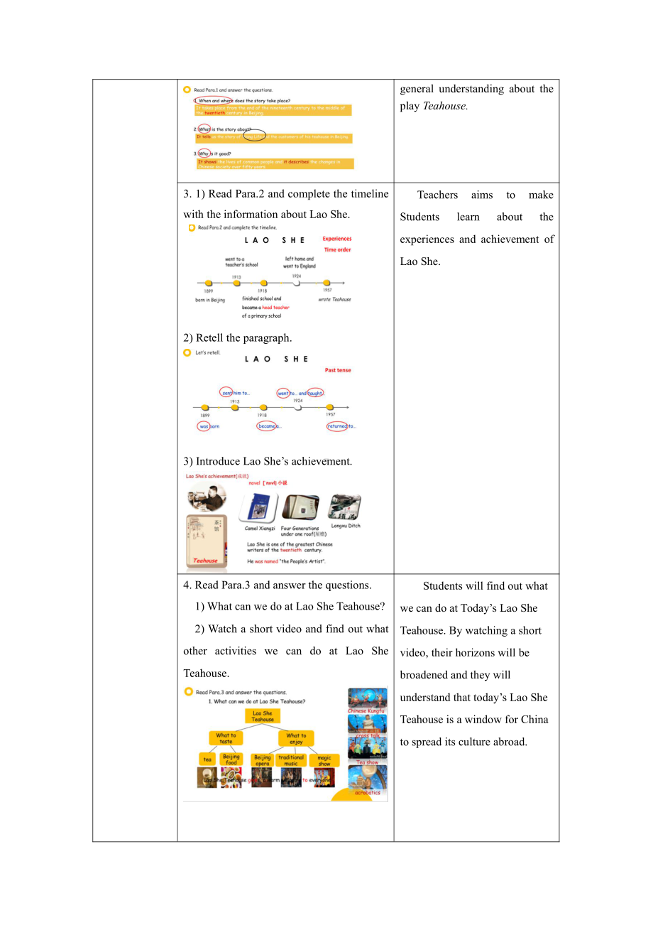 Module 5 Lao She Teahouse-Unit 2 It describes the changes in Chinese society.-教案、教学设计-部级公开课-外研版八年级上册英语(配套课件编号：904ba).docx_第3页