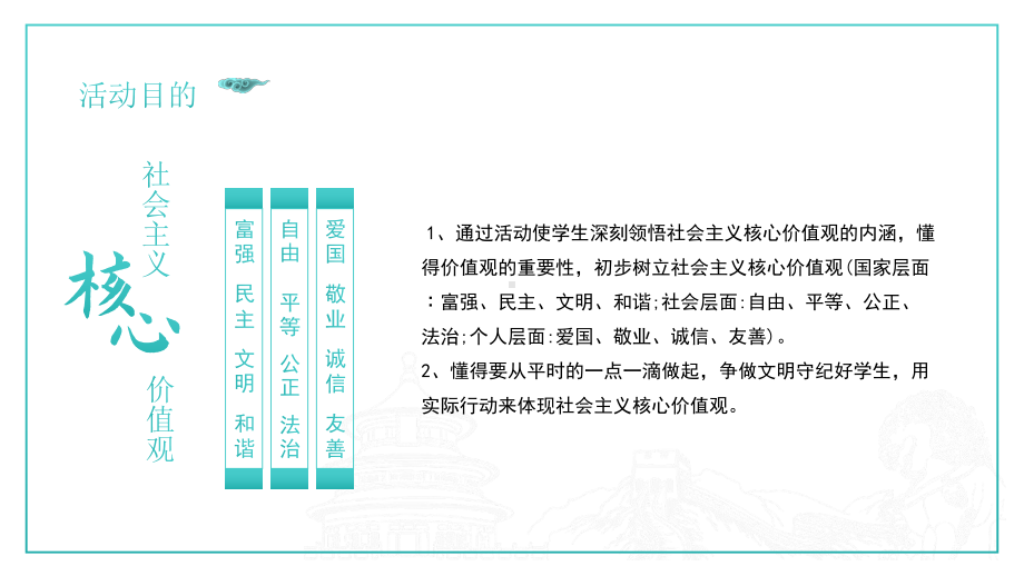 中小学学习社会主义价值观培训班会PPT课件（带内容）.pptx_第3页