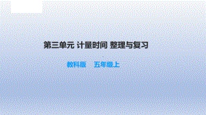 小学科学教科版五年级上册第三单元《计量时间》复习课件（2021新版）.ppt