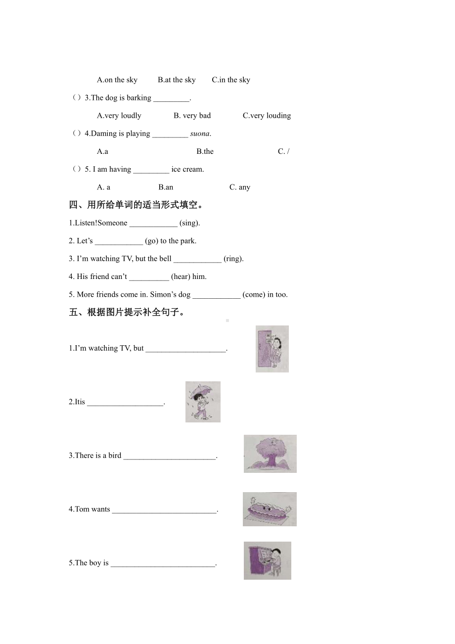 外研版英语六年级下册-Module 5 单元检测（含答案）.docx_第2页